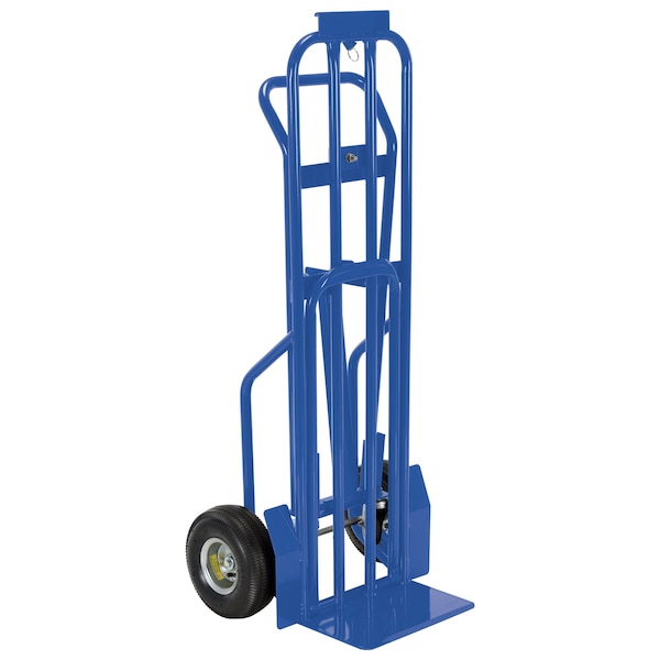 Four Wheel Multi-Position Steel Hand Truck 600 lb Non-Marking Casters